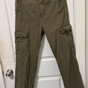 Stradivarius Olive Cargo Pants